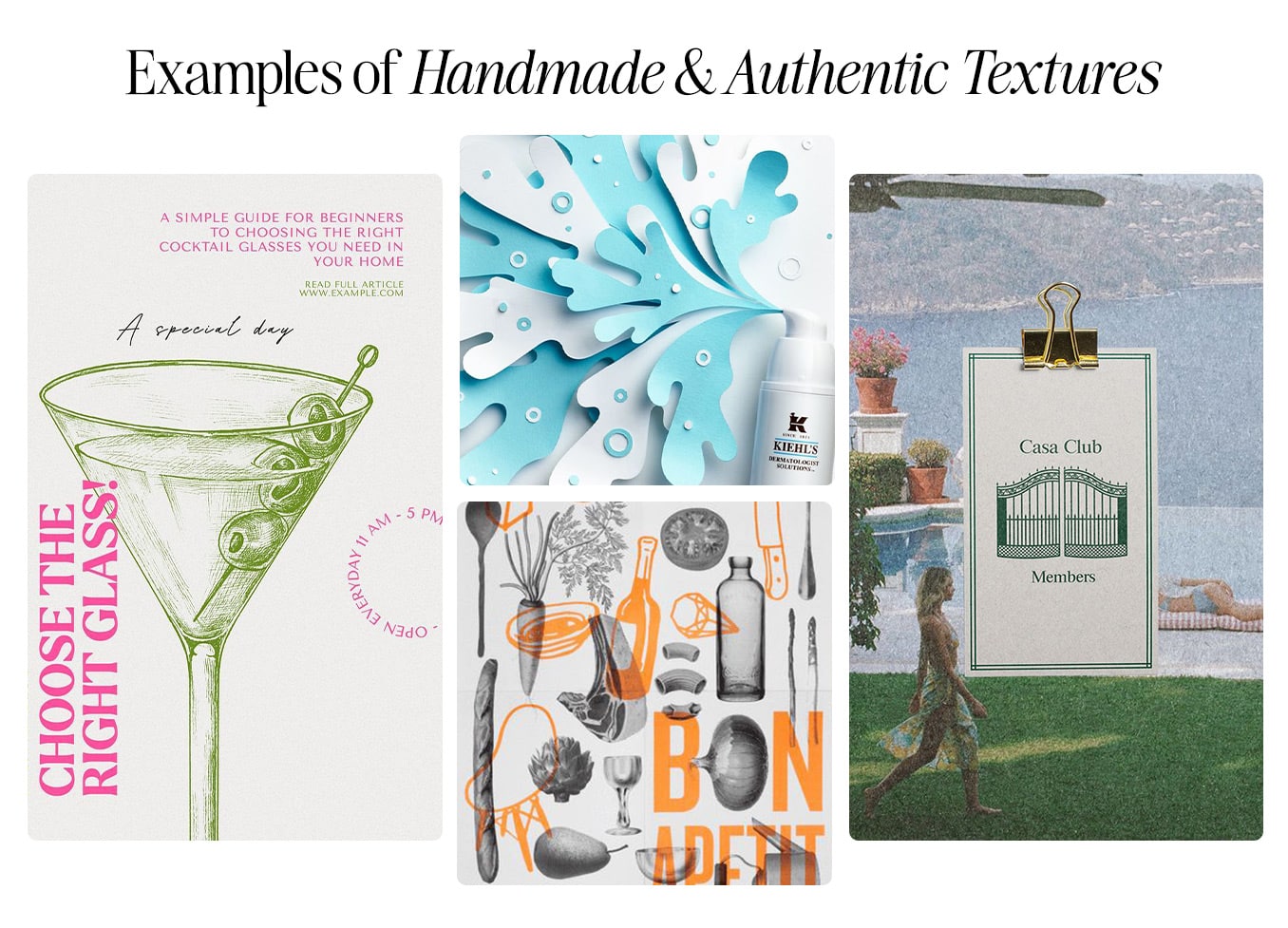 Handmade Textures and Authentic Design Elements