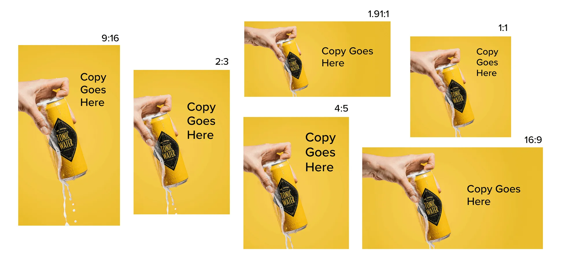 Ad Placements and Aspect Ratio Specs Diagram